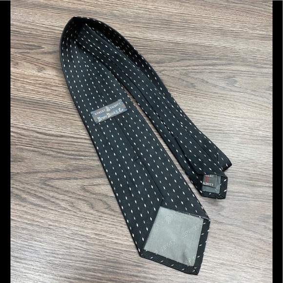 Robert Talbott Black w/ Grey & White Check Tie - Picture 2 of 4